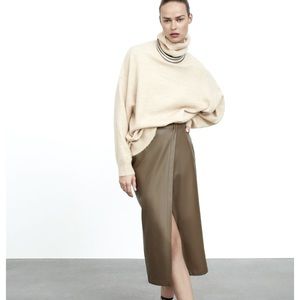 LAST ONE! Zara Faux Leather Pencil Skirt NWT